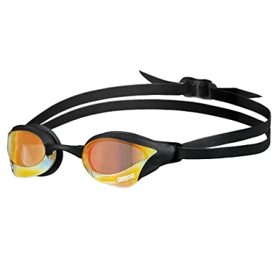 Imagen de arena Cobra Core Swipe Mirror Gafas de Natación Competición Unisex para Adultos, con Lentes Espejo Curvadas, Antivaho, Protección UV, 5 Puentes Nasales Intercambiables