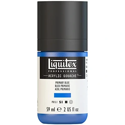 Imagen de Liquitex Professional Gouache acrílico extrafino viscocidad Baja, Tubo 59 ml, Azul primario