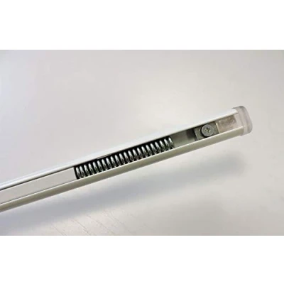 Imagen de Varilla de resorte diámetro 13 mm aluminio pintado blanco extensible 39 60 cm