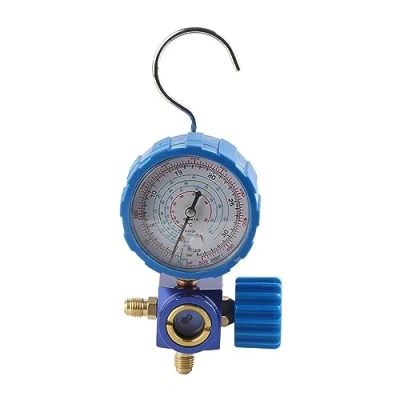 Imagen de Manómetro de Colector Aire Acondicionado, Escala Transparente 500 Psi 35 Kgf/cm² Estable para R12 R502 R22 R410 R134a