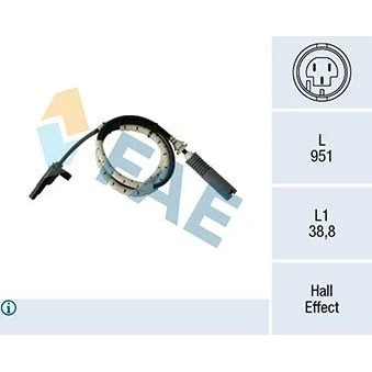 Imagen de FAE 78185 Sensor de ABS sin cable activo 2 BMW: 3 Berlina, Touring, Coupé