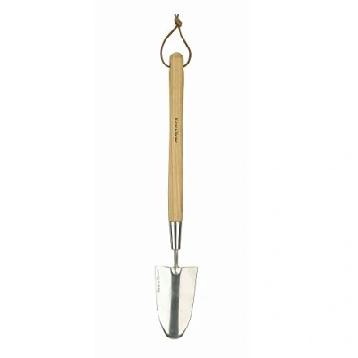 Imagen de Kent &amp; Stowe Pala Manual Larga Multifuncional de Acero Inoxidable para Plantas en parterres, con Mango Madera, tamaño: 60 cm