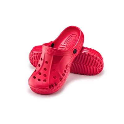 Imagen de ESTRO Zuecos Sanitarios Mujer Goma Unisexo Hombre Zapatillas Verano Ligero Sandalias A78 (37, Rojo)