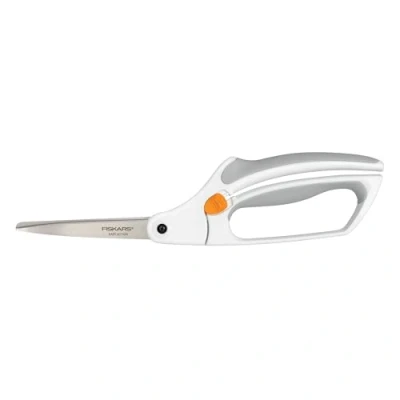 Imagen de Fiskars Tijeras multiusos Softgrip, Acción fácil, Longitud: 26 cm, Hoja de acero inoxidable/mangos plástico, Blanco, 1059564