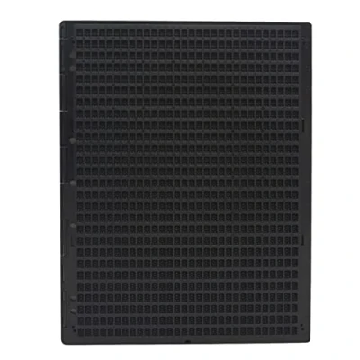 Imagen de WANGCL Pizarra y lápiz capacitivo portátil de plástico con 27 líneas x 30 celdas, herramienta aprendizaje en braille para escritura