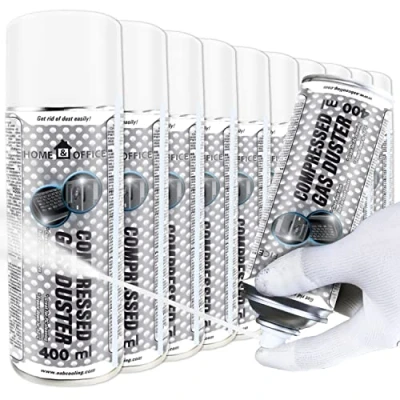 Imagen de AABCOOLING Home&amp;Office Frío Spray Compressed Gas Duster 10x 400ml Coche y moto, Cuidado del motor, Enfriado Directo Hasta 50C, Cold Spray, de Hielo para Congelación Tuberías