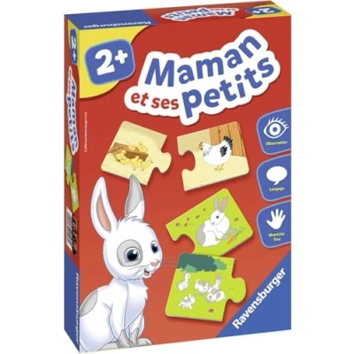Imagen de Ravensburger 24023 Juego Educativo Mamá y Sus pequeños