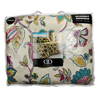 Imagen de Juego de Cama con Dreams n Drapes Pillowcases_P, algodón poliéster, Turquesa, 229 x 195 cm Bedspread