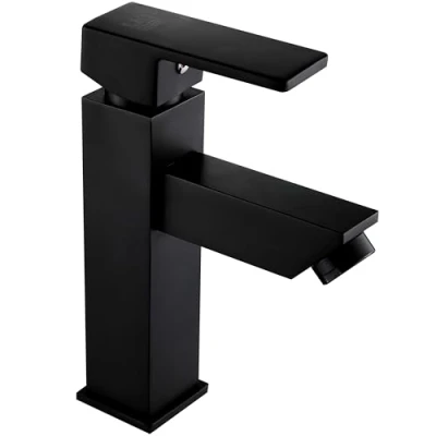 Imagen de DP Grifería Arce Grifo monomando de lavabo, color negro