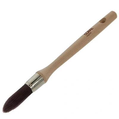 Imagen de Coral 33712 Aspire Pincel Redondo de 18 mm, Perfil Profesional Punta Firme para Detalles rápidos y precisos, Acabado Ultra Suave con emulsión Comercial o Mango Madera FSC Brillante