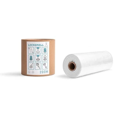 Imagen de LOCKSMELL Recarga (200m) Compatible Con Los Cartuchos Tommee Tippee Sangenic y Otros DE Papelera Para Pañales Equivalente a 16 Recargas Sangenicas + TUBO RECAMBIO