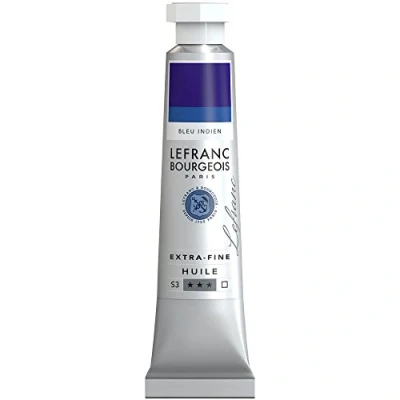 Imagen de Lefranc Bourgeois Óleo Extra Fino 20ml Tubo de pintura, Azul Indantreno
