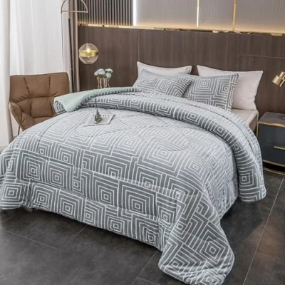 Imagen de PLUS HOME Plushome Edredon Nordico con Borreguito 240x260Cm 2 Fundas Almohada,Edredòn Extra Suave Gruesa Calido