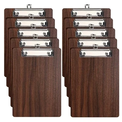 Imagen de Portapapeles A5,10 Piezas en Madera con Pinza,Portapapeles Tablero de escritura Clipboards A5 Wood
