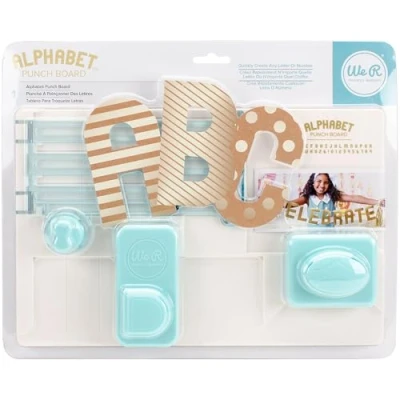 Imagen de We R Memory Keepers Alphabet Punch Board, Materiales sintéticos, Multicolor, 6.35X25.4X31.11 Cm