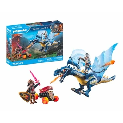 Imagen de PLAYMOBIL Novelmore 71644 dragón de Combate, Incluyendo un móvil, Dos Caballeros y Accesorios para Aventuras épicas, Juguetes llenos acción niños niñas a Partir 4 años