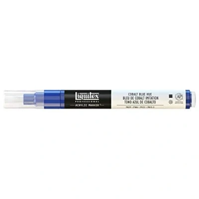 Imagen de Liquitex Rotulador de Pintura acrílica, Punta Fina, Tono Azul Cobalto, 2 mm