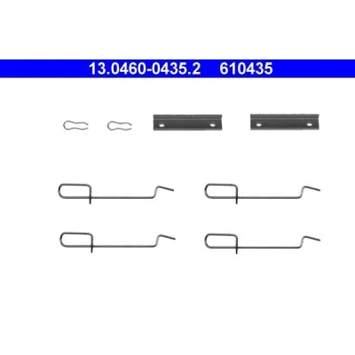 Imagen de ATE 13.0460 0435.2 Kit de accesorios, pastillas frenos PEUGEOT: 206 Hatchback, 306 106 II CITROËN: Saxo Hatchback norauto,
