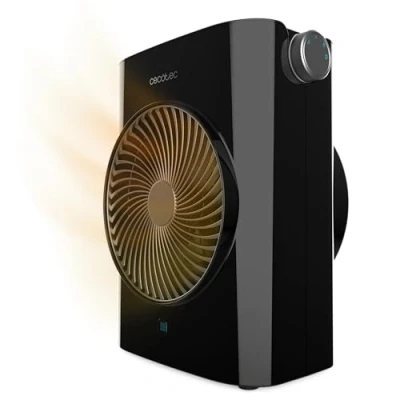 Imagen de Cecotec Calefactor Eléctrico Bajo Consumo ReadyWarm 2070 Max Force Black, Termoventilador de 2000W, 2 Niveles Potencia, 3 Modos Funcionamiento, Ligero, Manual, Seguridad Autoapagado