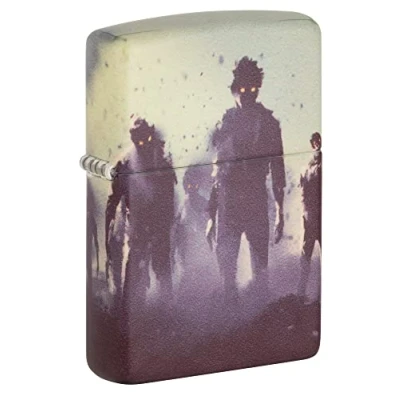 Imagen de ZIPPO Zombie Design 540 Color Whitte Matte Mechero de tormenta, Recargable, en Caja Regalo