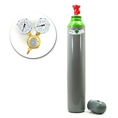 Imagen de Bombona de gas con reductor MIX argón (82%)+CO2 10 litros 2,3 m3 soldadura MIG/MAG WIG