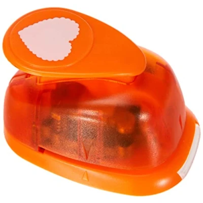 Imagen de Artemio Corazón Grande de 2,5 cm para Perforadora número 4, Color Naranja