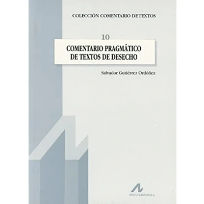 Imagen de Comentario pragmático de textos desecho (Comentario textos)