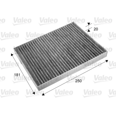 Imagen de VALEO CLIMFILTER PROTECT 715667 Filtro de habitáculo carbón activado 250 182 20 RENAULT: Koleos I