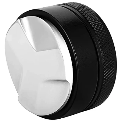 Imagen de ANCLLO Distribuidor de café 51 mm, 3 Pendientes en ángulo Ajustable Palma, se Adapta al portafolio Delonghi Dedica Herramienta Profesional nivelación Espresso
