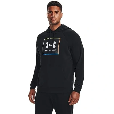 Imagen de Under Armour Sudadera con Capucha para Hombre UA Rival de Forro Polar Tops, Negro, Large