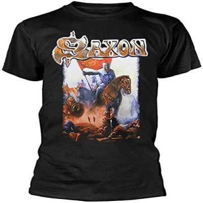 Imagen de QILINGS Saxon &#039;Crusader&#039; Mens T Shirt Size, Negro , XL