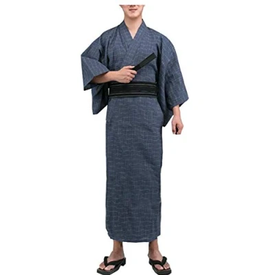 Imagen de Jinbei Hombres Yukata Japonés Kimono Casa Bata Pijamas # 11 [Talla M]