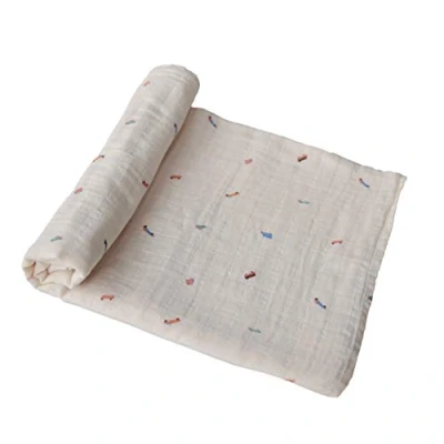 Imagen de mushie Muslin Baby Swaddling Blanket Manta Envolvente para Recién Nacidos de 0 3 Meses Algodón Orgánico Saco Dormir Prelavado Bebés Hecho en Dinamarca Cars