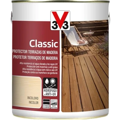Imagen de V33 PROTECTOR TERRAZAS DE MADERA CLASSIC MATE INCOLORO 2,5L