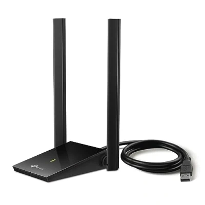 Imagen de TP Link Archer T4U Plus AC1300 Adaptador Wi Fi USB Dongle, Doble Banda 2.4GHz/5GHz, 3.0, Antenas 5dBi Largo Alcance, MU MIMO, Compatible Windows 11/10/8.1/8/7, Mac OS