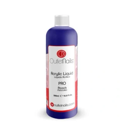 Imagen de Liquido Acrilico Perfumado Melocotón Pro para uñas 500ml (Secado Rápido) / Monómero acrílicas Outlet Nails