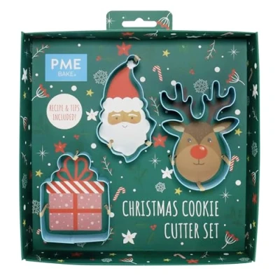 Imagen de PME Set de cortadores galletas Papá Noel