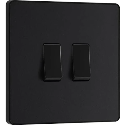 Imagen de BG Electrical Evolve Interruptor de luz, 2G doble