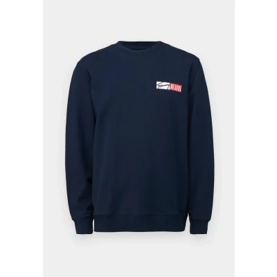 Imagen de Tommy Jeans Sudadera Hombre Entry Graphic con Cuello Redondo, Azul (Dark Night Navy), M
