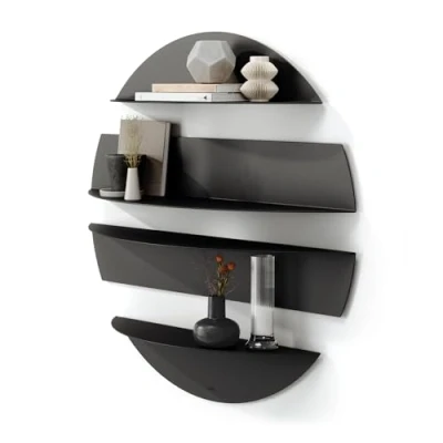 Imagen de Umbra Solis Repisas de Pared, Set 4, Negro, Acero