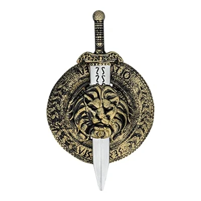 Imagen de Boland Set espada y escudo, caballero, príncipe, guerrero, accesorios de disfraz para carnaval fiesta temática