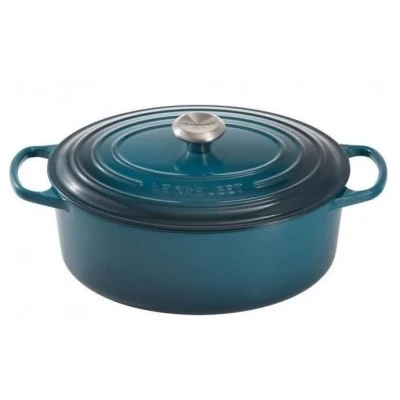 Imagen de Le Creuset Casserole Oval Signature Deep Teal ø 31 cm / 6.3 Liter