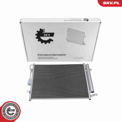 Imagen de ESEN SKV 86SKV285 Condensador con secador Aluminio 525mm KIA: Soul I (AM) 1.6 LPG, CRDi 115, CVVT, 128, 2009 2014