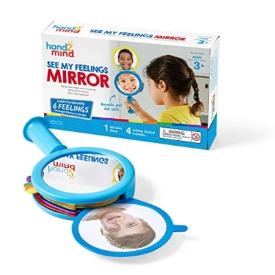 Imagen de Learning Resources Espejo para ver mis emociones, juguetes terapéuticos, espejos niños, montessori, 3 años