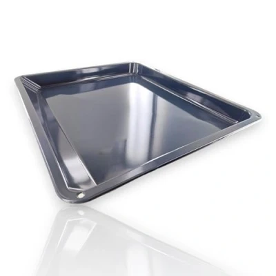 Imagen de DEKAROX Bandeja de horno esmaltada 466 x 385 38 mm alto para AEG Electrolux Juno Zanussi 14002469802/3 140024698023 a vapor