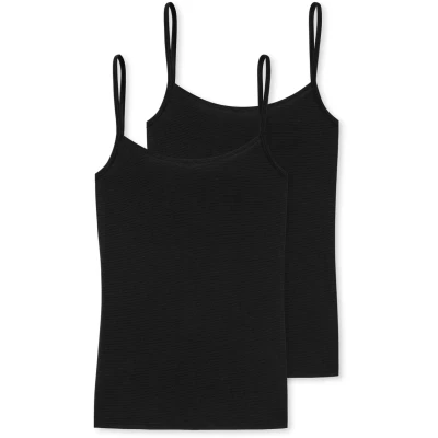 Imagen de Schiesser 2 PACK Camiseta interior, Mujer, Talla: 36, Schwarz