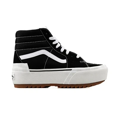 Imagen de Vans SK8 Stacked Zapatillas altas, Mujer, Talla: 38.5, Black/blanc de blanc Piel/tela
