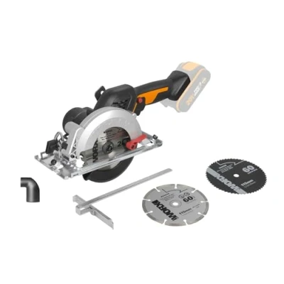Imagen de Sierra circular Brushless WORXsaw XL 20V WORX PowerShare WX531.9 No incluye batería ni cargador Motor sin escobillas diseño de cuerpo fino Rápido ajuste profundidad 120mm