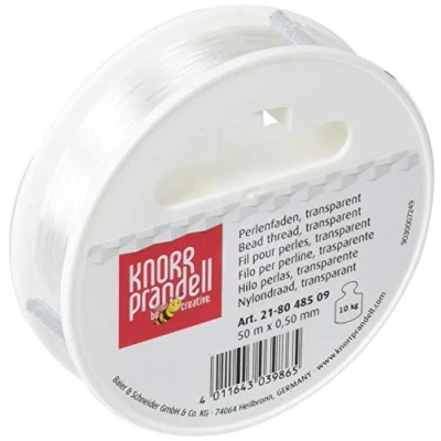 Imagen de Gütermann / KnorrPrandell 8048509 Hilo de nylon transparente 0,50 mm diámetro, 50 metros rollo [Importado Alemania]