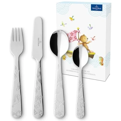 Imagen de Villeroy &amp; Boch Children&#039;s Cutlery Set Happy as a Bear 4 Piece